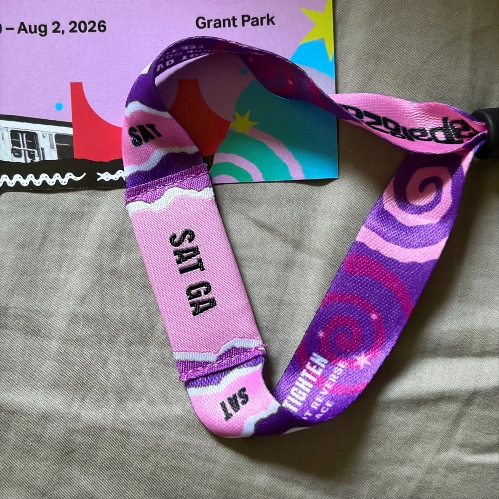 Lollapalooza Sat & Sunday GA wristbands